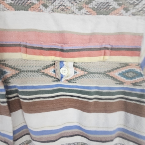 Cabin Creek Aztec Shirt Large Button Down New Mexico Santa Fe western - Picture 5 of 8